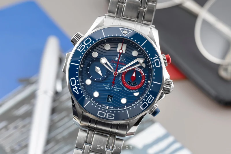 Omega Seamaster chronograph steel automatic men's watch 210.30.44.51.03.002 [2605585]