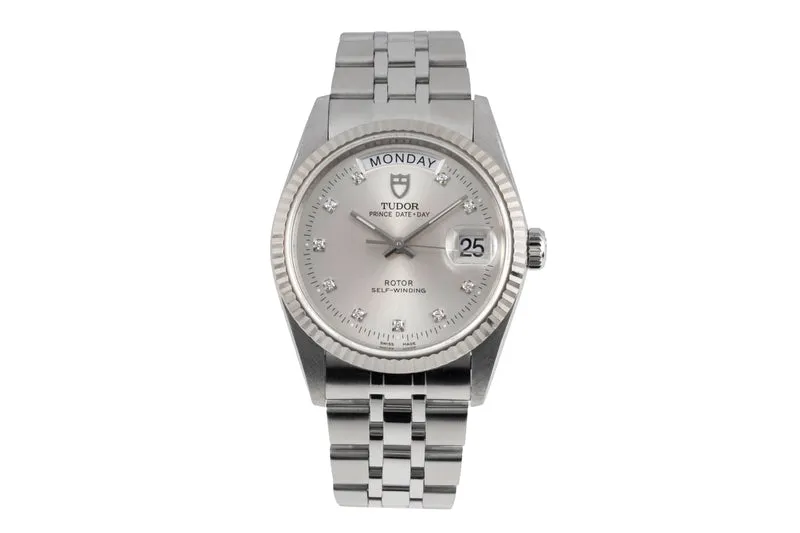 Tudor Date-Day steel / white gold automatic men's watch 76214 [2605689]