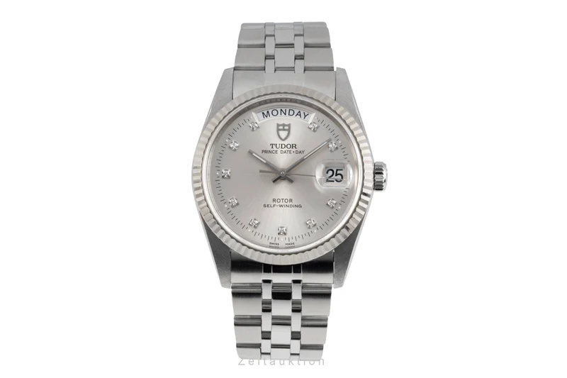 Tudor Date-Day steel / white gold automatic men's watch 76214 [2605689]
