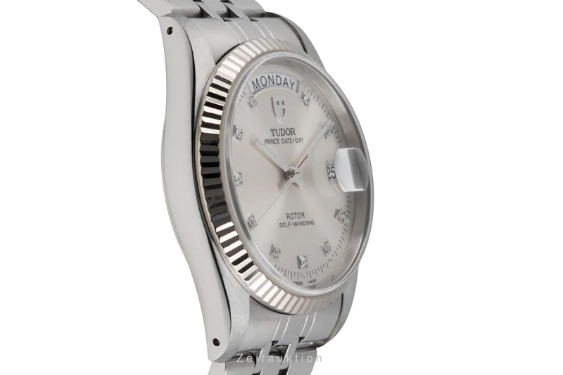 Tudor Date-Day steel / white gold automatic men's watch 76214 [2605689]