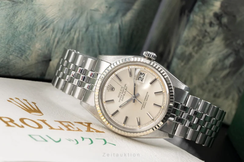 Rolex Datejust steel / white gold automatic men's watch 1601 Vintage [2605133]