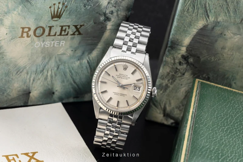 Rolex Datejust steel / white gold automatic men's watch 1601 Vintage [2605133]