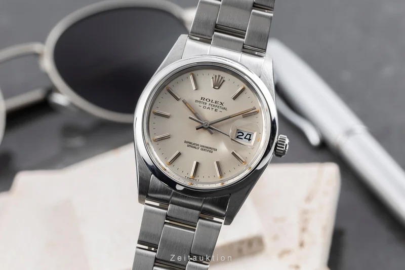Rolex Date steel automatic men's watch 15000 [2605721]