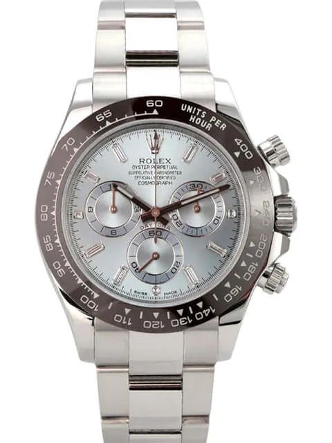 Rolex Daytona Platin 116506 Eisblau Diamant