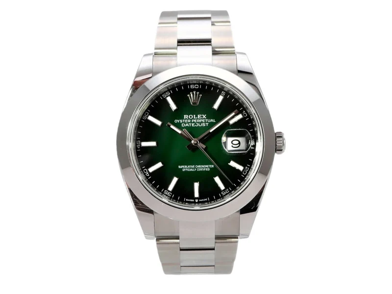 Rolex Datejust 41 Edelstahl 126300 Grün Ombre
