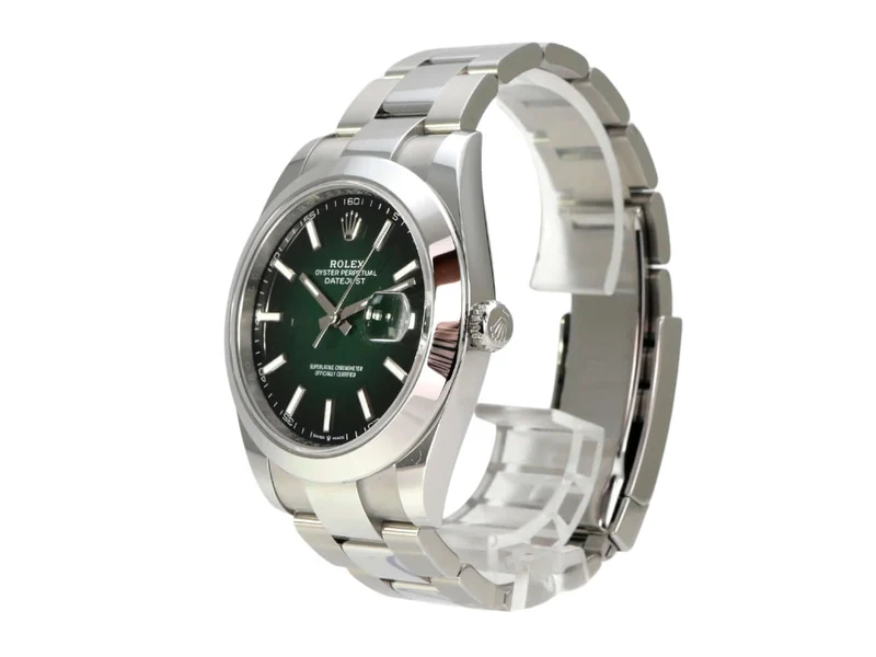 Rolex Datejust 41 Edelstahl 126300 Grün Ombre