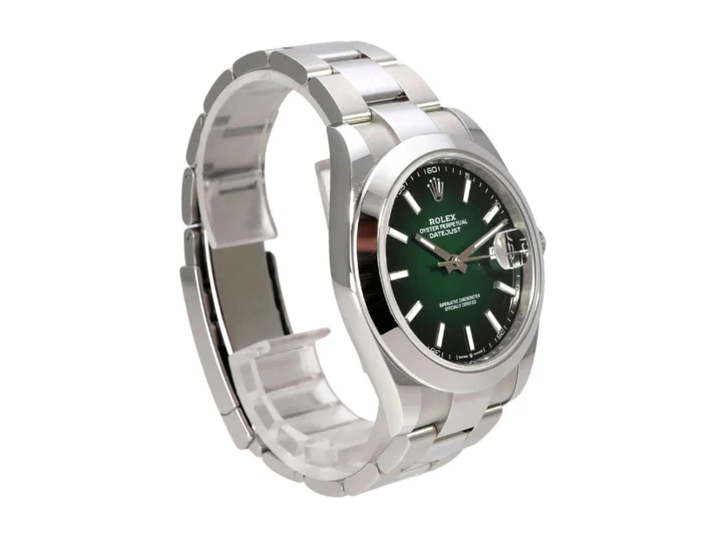 Rolex Datejust 41 Edelstahl 126300 Grün Ombre