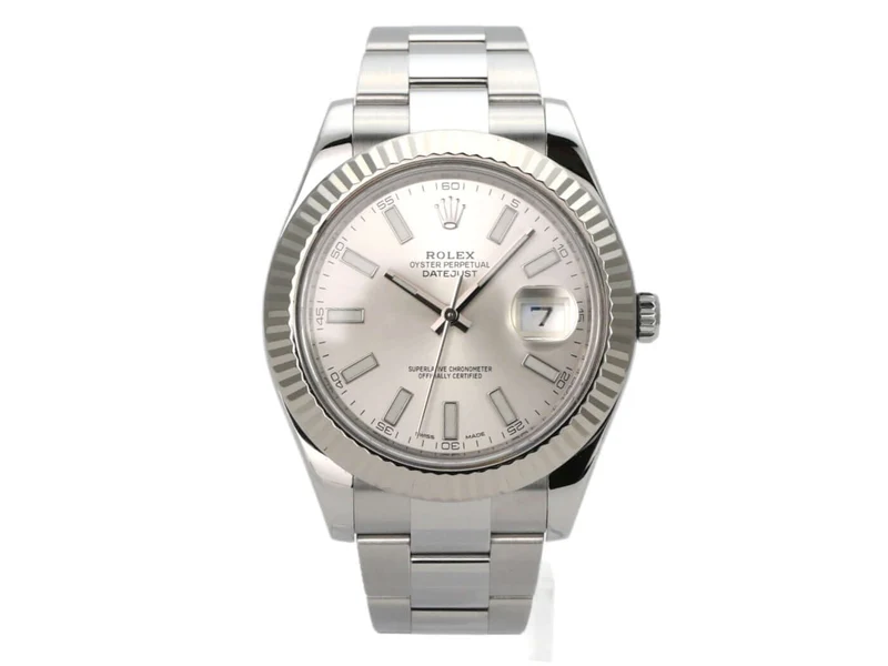 Rolex Datejust II Edelstahl Weißgold 116334 Silber