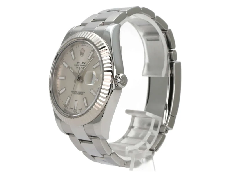 Rolex Datejust II Edelstahl Weißgold 116334 Silber
