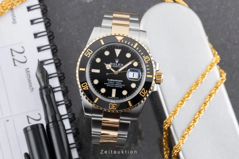 Rolex Submariner steel / gold automatic men's watch 116613LN [2605804]