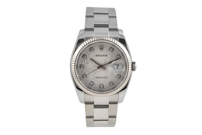 Rolex Datejust steel / white gold automatic men's watch 116234 [2605688]