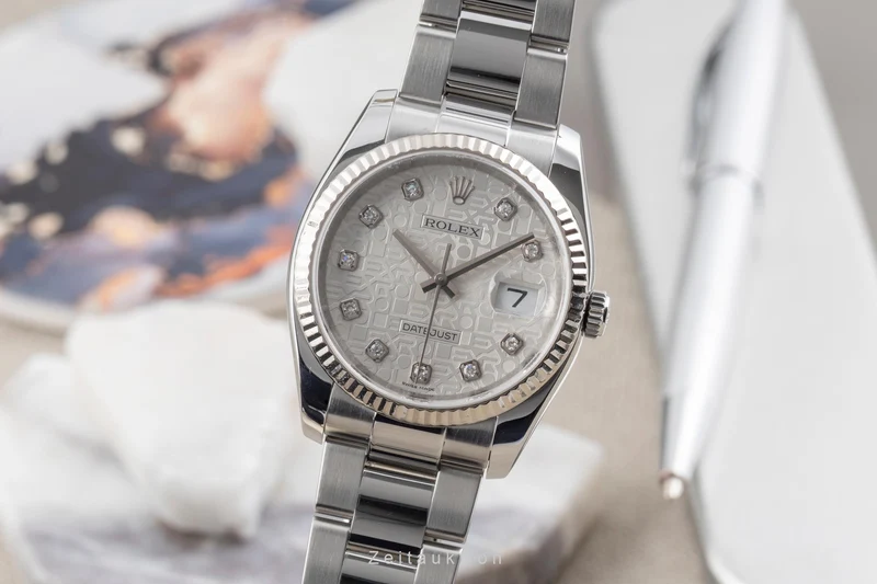 Rolex Datejust steel / white gold automatic men's watch 116234 [2605688]