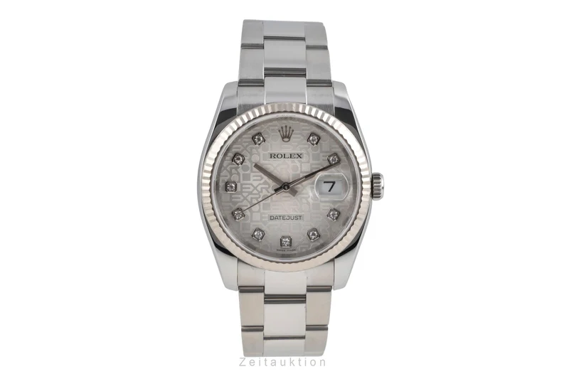 Rolex Datejust steel / white gold automatic men's watch 116234 [2605688]