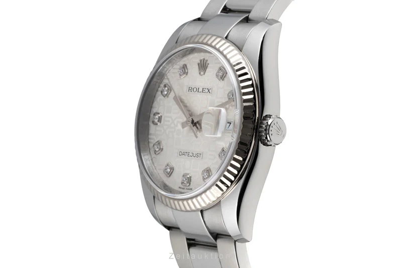Rolex Datejust steel / white gold automatic men's watch 116234 [2605688]