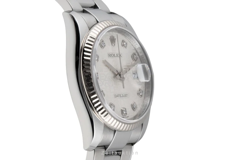 Rolex Datejust steel / white gold automatic men's watch 116234 [2605688]