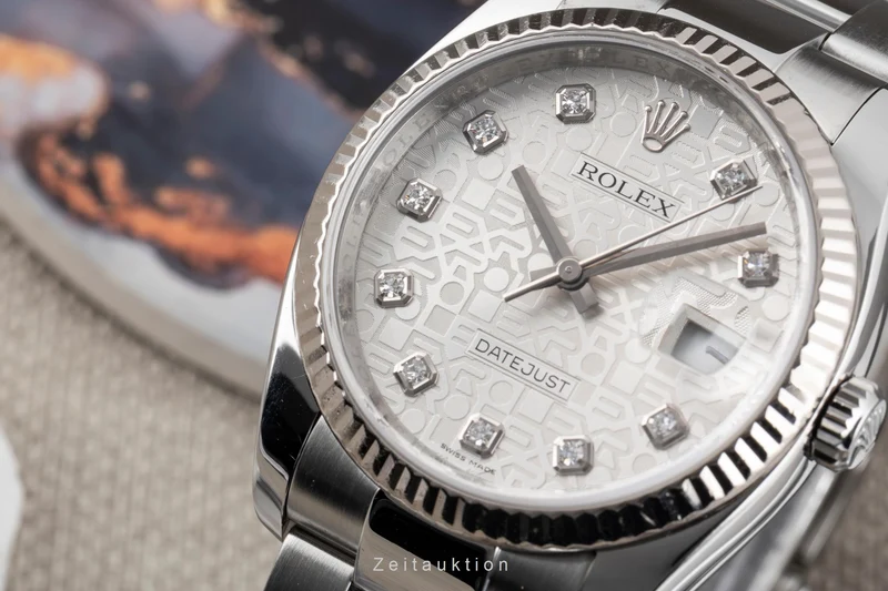 Rolex Datejust steel / white gold automatic men's watch 116234 [2605688]
