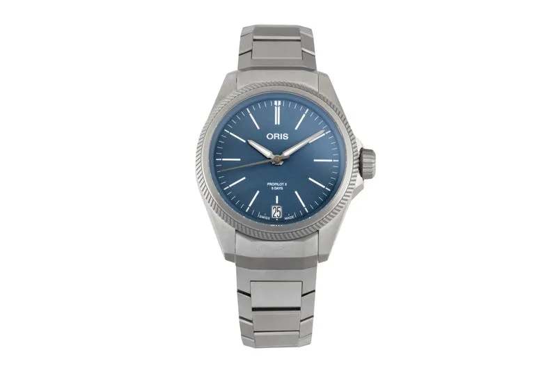 Oris Propilot X titanium automatic men's watch 01 400 7778 7155-07 7 20 01TLC LP: 4300EUR [2605160]