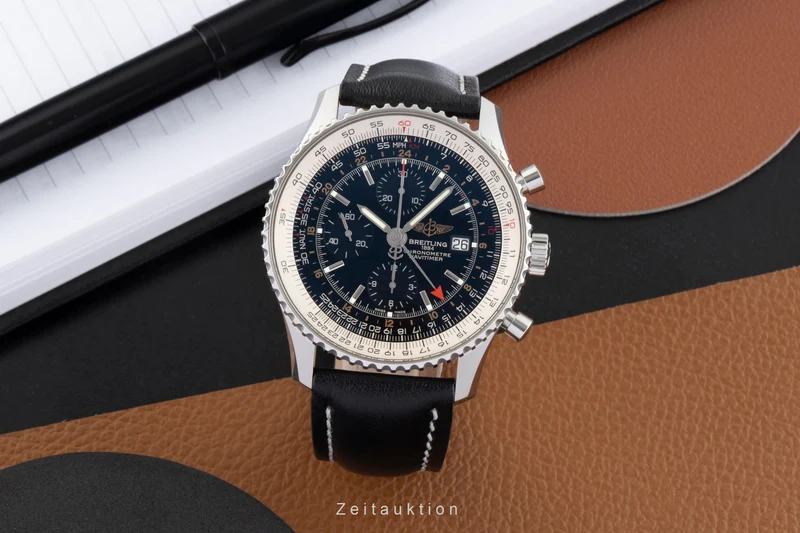 Breitling Navitimer World chronograph steel automatic men's watch A2432212/B726 [2605269]
