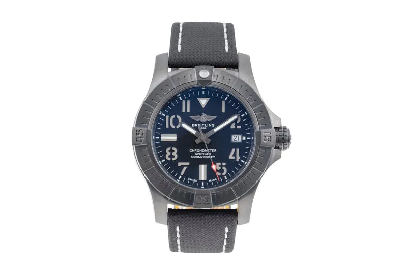 Breitling Avenger Seawolf titanium automatic men's watch V17319 LP: 5350EUR [2605565]