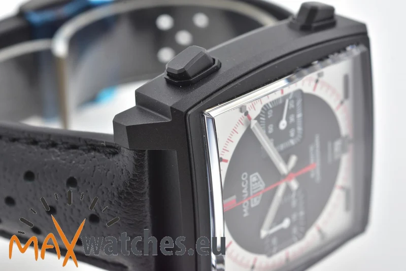 TAG Heuer Monaco Stopwatch Chronograph Limited Edition Black Dial CAW218F.FC6356