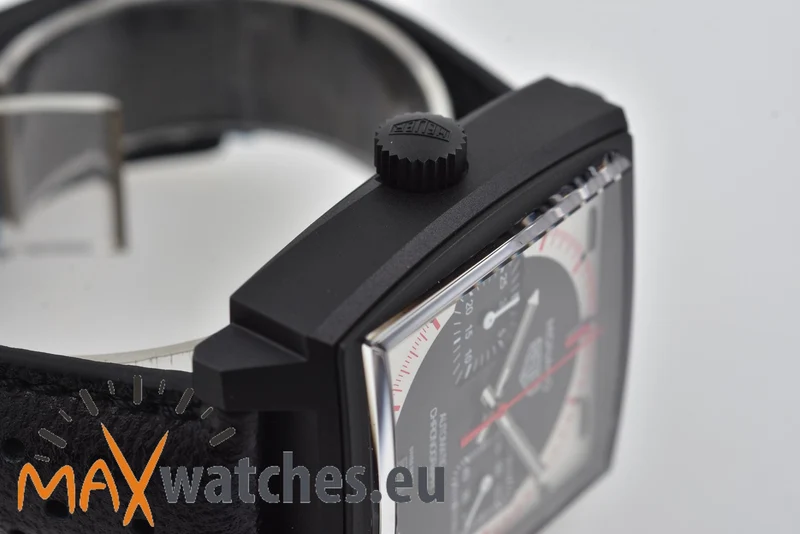 TAG Heuer Monaco Stopwatch Chronograph Limited Edition Black Dial CAW218F.FC6356