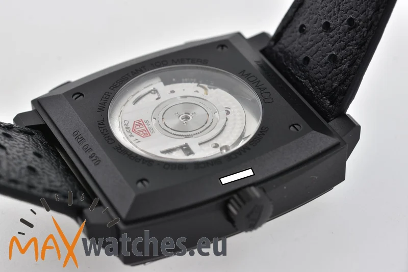 TAG Heuer Monaco Stopwatch Chronograph Limited Edition Black Dial CAW218F.FC6356