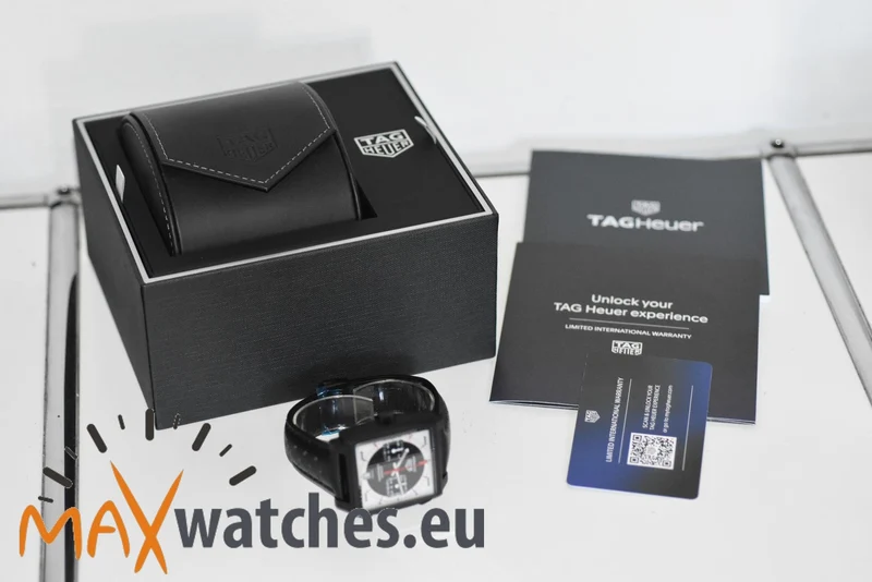 TAG Heuer Monaco Stopwatch Chronograph Limited Edition Black Dial CAW218F.FC6356