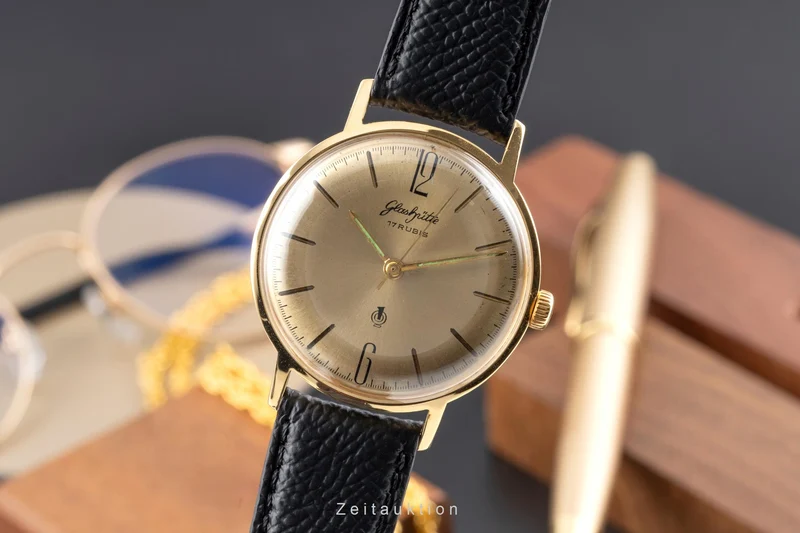 Glashütte Spezimatic gilt-brass manual winding men's watch [2603479]