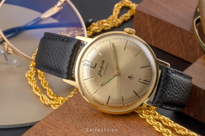 Glashütte Spezimatic gilt-brass manual winding men's watch [2603479]