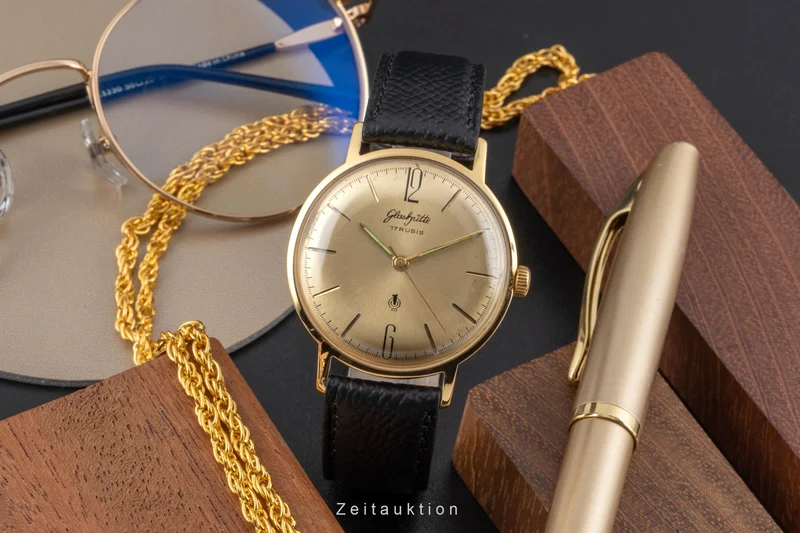 Glashütte Spezimatic gilt-brass manual winding men's watch [2603479]