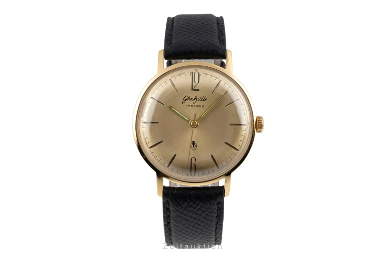 Glashütte Spezimatic gilt-brass manual winding men's watch [2603479]