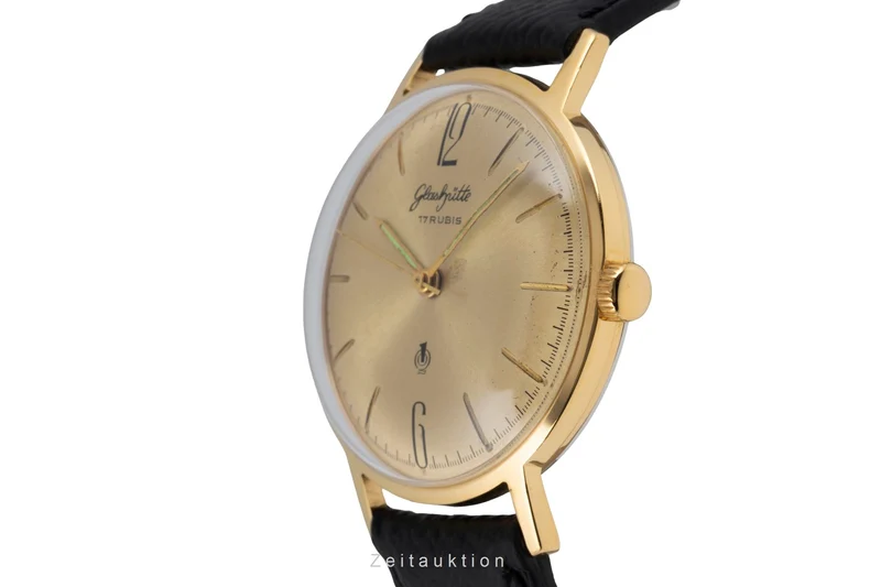 Glashütte Spezimatic gilt-brass manual winding men's watch [2603479]