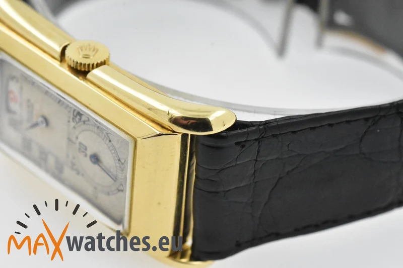 Rolex Prince 18k Yellow Gold Jumping Jump Hours 1491 Vintage 1939