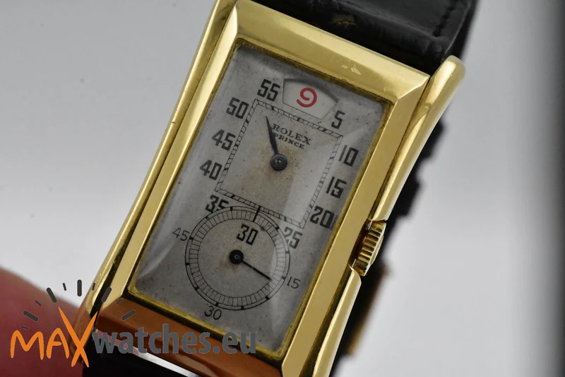 Rolex Prince 18k Yellow Gold Jumping Jump Hours 1491 Vintage 1939