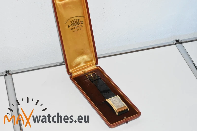 Rolex Prince 18k Yellow Gold Jumping Jump Hours 1491 Vintage 1939