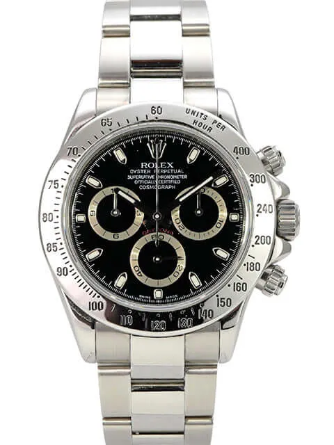 Rolex Daytona Edelstahl 116520 Schwarz M-Serial