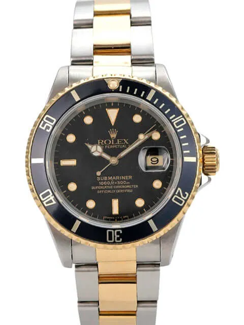Rolex Submariner Date 16613 Edelstahl Gelbgold Schwarz
