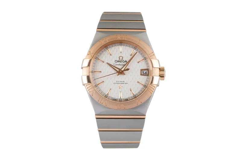Omega Constellation steel / gold automatic men's watch 123.20.38.21.02.008 [2605362]