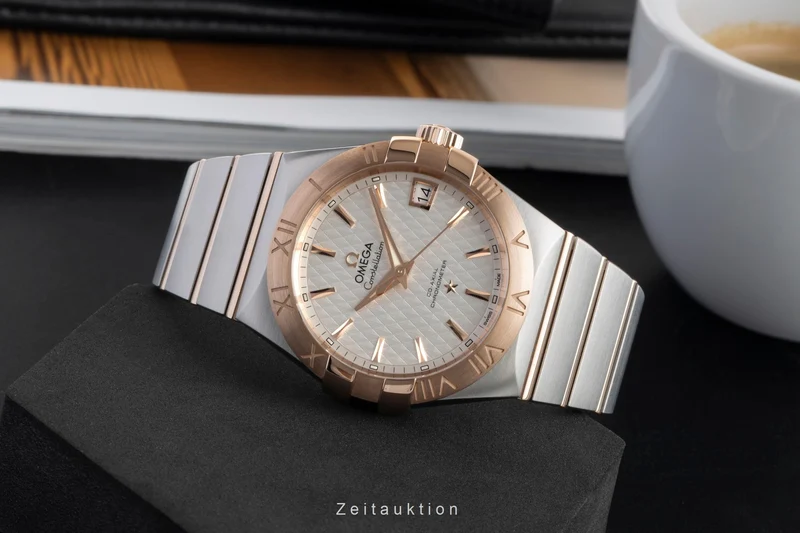 Omega Constellation steel / gold automatic men's watch 123.20.38.21.02.008 [2605362]