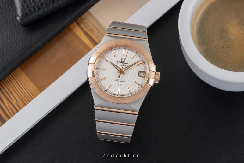 Omega Constellation steel / gold automatic men's watch 123.20.38.21.02.008 [2605362]