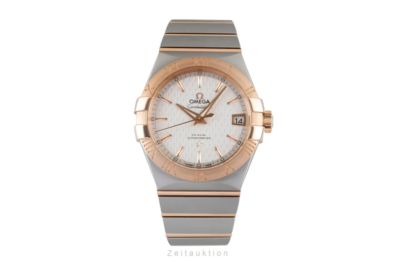 Omega Constellation steel / gold automatic men's watch 123.20.38.21.02.008 [2605362]