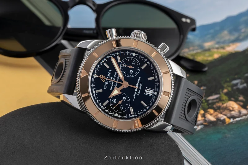 Breitling Superocean chronograph steel / gold automatic men's watch U23370 U237B810RC [2605520]
