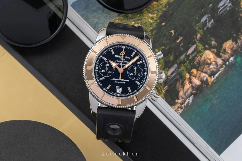 Breitling Superocean chronograph steel / gold automatic men's watch U23370 U237B810RC [2605520]