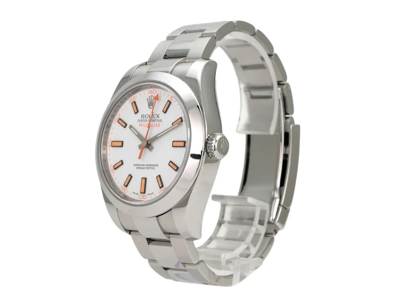 Rolex Milgauss 116400 weißes Zifferblatt