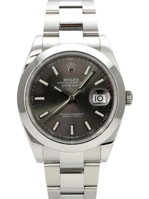 Rolex Datejust 41 Edelstahl 126300 Rhodium