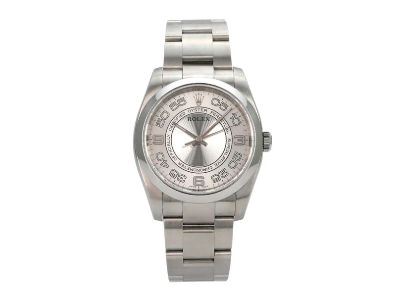 Rolex Oyster Perpetual 36 116000 Silber Arabisch