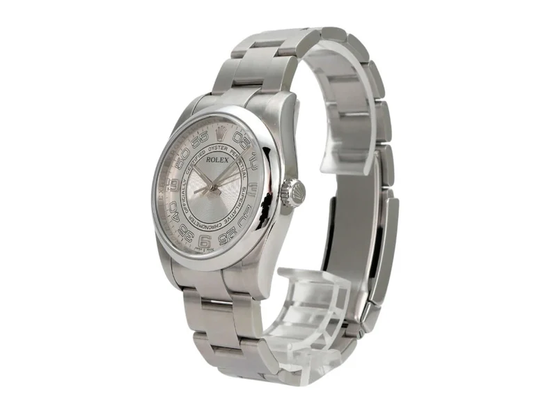Rolex Oyster Perpetual 36 116000 Silber Arabisch
