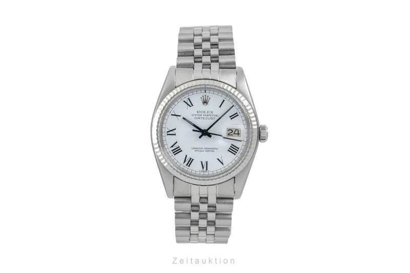Rolex Datejust steel / white gold automatic men's watch 16014 Vintage [2605361]