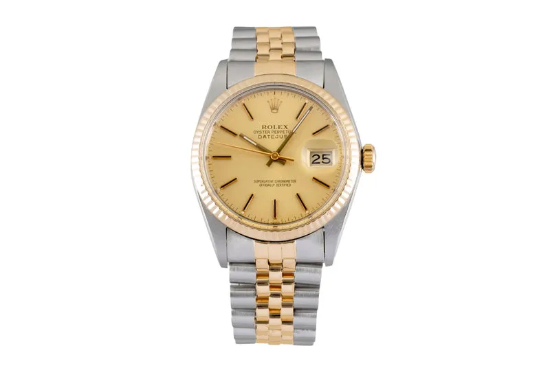 Rolex Datejust steel / gold automatic men's watch 16013 Vintage [2604734]