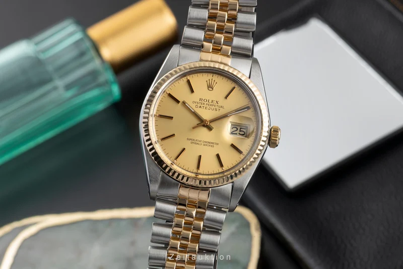 Rolex Datejust steel / gold automatic men's watch 16013 Vintage [2604734]